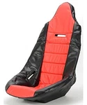 Jegs 70271 Pro High Back Vinyl Seat Cover Red With Black Trim. Fixed Price $34.99.