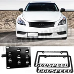 For G37 Coupe 08-14 REV9 Front Tow License Plate Mounting Bracket + 2X Frames. Fixed Price $28.60.