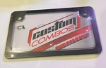 Custom Combos 92776 Unbreakable Motorcycle License Plate Frame & Shield Black. Fixed Price $9.00.