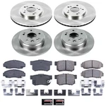 Powerstop Oe Stock Replacement Low-dust Ceramic Brake Pad And Rotor Kit. Fixed Price $242.27.