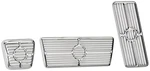 Billet Specialties Polished Pedal Pad KIT,GAS,BRAKE,E-BRAKE,67-69 F-,automatic. Fixed Price $239.99.
