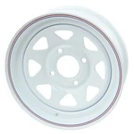 Empi 10-1002 Vw Baja Bug 15X5 4 Lug White Steel Spoke Wheel 2-1/2" Back Space. Fixed Price $197.94.
