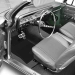 For Chevy Camaro 67-69 1ST & 2ND Row Black Rubber Floor Mat Set Bowtie Logo. Fixed Price $275.69.