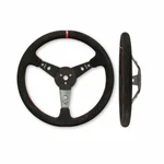 Longacre 52-56797 15" Suede Dished Steering Wheel Black. Fixed Price $189.43.