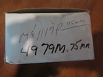 Federal Mogul Main Bearing Set 4979M .75 / MS1119 P (7D-5). Fixed Price $45.00.