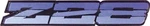 1986-87 Camaro Z28 Dark Blue Metallic Rocker Emblem. Fixed Price $85.99.