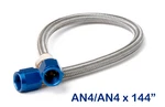 15290NOS Stainless Steel Braided Hose -4AN 12-FOOT Blue. Fixed Price $101.95.