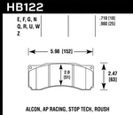 Hawk Performance HB122U.710 Disc Brake Pad Set. Fixed Price $496.79.