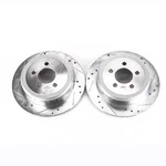 Disc Brake Rotor Set-rear Drilled, Slotted And Zinc Plated Pair. Fixed Price $265.99.