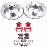Powerstop Z23 Daily Driver Carbon-fiber Ceramic Pads Drilled & Slotted Rotor. Fixed Price $407.64.