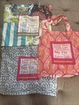 Gretchen Scott Designs Tote Bag Cotton Shopper Reusable Grocery Lot Of 3. Fixed Price $6.48.