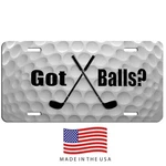 Golf. Got Balls Aluminum Vehicle License Plate Car Truck Suv Tag White. Fixed Price $16.95.