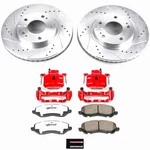 Powerstop Z26 Street Performance Ceramic Brake Pad, Drilled Slotted Rotor, And. Fixed Price $384.37.