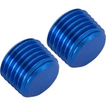 Speedway Motors Anodized Aluminum Allen Pipe Plugs Fittings, 1/4" Inch Npt. Fixed Price $14.99.