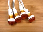 4 Bbt 12 Vdc Waterproof Amber Low-profile Led Indicator Lights. Fixed Price $12.95.
