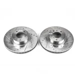 Disc Brake Rotor Set-front Drilled, Slotted And Zinc Plated Pair. Fixed Price $417.39.