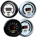 Aem 30-4406 Turbo Boost + 30-4401 Oil Or Fuel Pressure Digital Gauge Kit Set. Fixed Price $405.90.