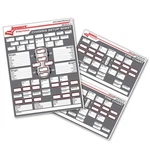 Longacre 52-22528 Chassis Set-up/tire Chart, 1 PAD/50 Sheets. Fixed Price $23.99.