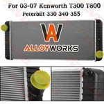 Aluminum Core Radiator For 2003-07 Kenworth T300 T800 Peterbilt 330 335 340 Mt. Fixed Price $309.00.