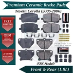New Oe Front & Rear Ceramic Brake Pads Kit For 2005-2006 Toyota Corolla 9. Fixed Price $157.96.