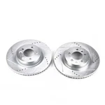 Disc Brake Rotor Set-front Drilled, Slotted And Zinc Plated Pair. Fixed Price $258.98.