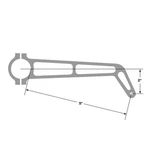 Joes Racing Products 11294 Rvm Extra Long Brackets 9", 1-3/4". Pair. Fixed Price $126.95.