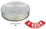 14X3 Chrome Air Cleaner Assembly With 400HP-4BBL Decal Firebird Gto Grand Prix. Fixed Price $78.98.