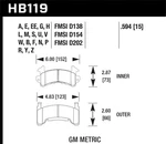 Hawk Performance HB119S.594 HT-10 Disc Brake Pad. Fixed Price $159.89.