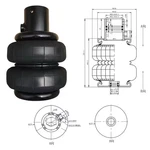 2PCS Rubber Air Shock Absorber Ride Suspension For Truck Axle. Fixed Price $139.99.