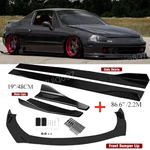 Front Bumper Lip Spoiler Splitter/ Side Skirt/rear Canards For Honda Civic Del. Fixed Price $132.99.