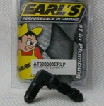 Fitting Bulkhead -3 90 Ano-tuff Earls Performance AT983303ERLP. Fixed Price $12.95.