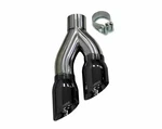 Corsa 14031BLK Black Pvd Twin 4.0" Pro-series Exhaust Tips (clamp-on Universal). Fixed Price $381.99.