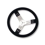 Longacre 56801 15" Aluminum - Black W/ Natural Spokes And Smooth Grip. Fixed Price $101.14.
