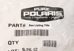 Genuine Polaris 7517555 Screw,hxsoc. Fixed Price $5.24.