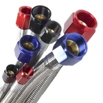 Nitrous Outlet 29" 4AN Stainless Braided Hose (red B-nuts). Fixed Price $27.99.