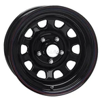 15X8 Allied 51 Series Daytona Black Steel Wheel 5X4.75 (-19MM). Fixed Price $135.00.