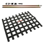 Racequip Black Window Net And Mounting Install Kit Sfi 27.1 Circle Track Racing. Fixed Price $74.89.