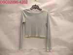 Wild Fable Women's Light Blue Rib Knit Slim Fit Baby T-shirt 195994797392. Fixed Price $12.00.
