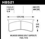 Hawk Performance HB521S.800 HT-10 Disc Brake Pad. Fixed Price $201.59.