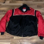 Vintage Yamaha Red & Black Racing Snowmobile Jacket Mens Ladies Xl. Fixed Price $24.99.