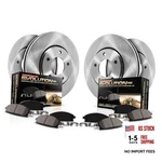 Power Stop KOE1550 Autospecialty Front And Rear Replacement Stock. Fixed Price $459.52.