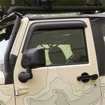 Rugged Ridge Window Visors Matte Black Fits 07-18 2-DOOR Jeep Wrangler. Fixed Price $109.99.