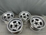 Vintage Ansen Sprint Slot Aluminum Mag Wheels 14X8" 7" Gm 5X4.75 Chevy Pontiac. Fixed Price $1745.00.