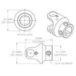 Flaming River FR1712DD 3/4" X 1"-48 Universal Nickel Billet Ujoint. Fixed Price $105.00.