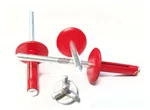 Red 3/16" Large Head Tri-fold Exploding Aluminum Mandrel Pop Rivets 250 Pack. Fixed Price $39.91.