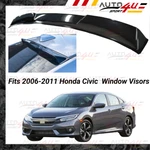 Fits 16-21 Honda Civic Sedan 4DR Gloss Black Rear Roof Window Visor Spoiler Wing. Fixed Price $48.99.