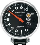 Sport Comp Series 5" 10000 Rpm Pedestal Mount Tachometer With Shift Light On. Fixed Price $355.99.
