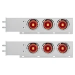 United Pacific 61012 Light Bar With Visors, Polished, Stainless Steel, Red Led/l. Fixed Price $323.57.