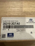 Usa New Genuine Hyundai Fuel Injector Assembly 35310-2GTA0. Fixed Price $155.00.