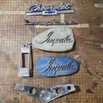 Lot Of Vtg Chrome Emblems, Impala Chevrolet. Fixed Price $55.00.